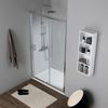 Puerta De Ducha Para Hueco 130 Cm Cristal Claro Reversible | New Giada