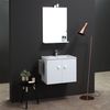 Mueble De Baño De 60 Cm Con Lavabo Y Espejo Blanco | Square