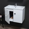 Mueble De Baño De 60 Cm Con Lavabo Y Espejo Blanco | Square