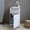 Mueble Con Lavabo De 45 Cm Blanco Con Lavabo Y Tabla De Lavado | Pratico