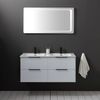 Mueble De Baño Suspendido 120cm Blanco Espejo Led Retroiluminado | París