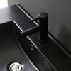 Mueble De Baño Suspendido De 80 Cm En Roble Natural Con Lavabo Negro Sole