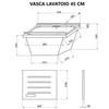 Mueble Lavadero 45cm Roble Natural Con Lavabo Y Tabla Para Lavar | Pratico