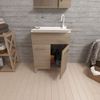 Mueble Lavadero 2 Puertas Roble Natural Con Tabla Lavaplatos | Pratico