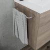 Mueble De Baño 60 Cm Roble Con Porta Toallas De Metal Suspendido | Square