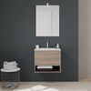 Mueble De Baño 60cm Con Cajón Y Compartimento Abierto Efecto Madera | Venecia