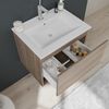 Mueble De Baño 60cm Con Cajón Y Compartimento Abierto Efecto Madera | Venecia