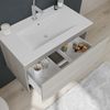 Mueble De Baño De 80 Cm Con Lavabo De Cerámica, Cajón Gris | Venecia