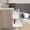 Mueble De Baño De 120 Cm Con Doble Lavabo, Cajones En Azul Mate | Magnolia