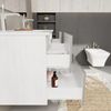 Mueble De Baño Bicolor De 120 Cm, 4 Cajones Y Doble Lavabo | Magnolia