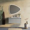 Mueble De Baño 100cm Arena Mate, Lavabo, Espejo Gota 100x85 | Mónaco