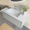 Mueble De Baño 100cm Arena Mate, Lavabo, Espejo Gota 100x85 | Mónaco