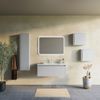 Mueble De Baño Gris Claro Mate 100cm, Lavabo, Espejo Led | Monaco