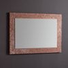 Marco De Espejo Rectangular Vidrio Fundido Bronce 98x70