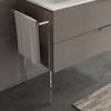 Mueble De Baño De Pared 100cm Gris Ceniza Cajones Compartimento Lateral  | New York