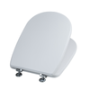 Asiento De Inodoro Compatible Modelo Diana En Mdf Blanco