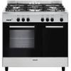 Glem Cocina A Gas 66l 5 Fuegos Inox/negro - Ga960pcgix