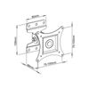 Soporte De Pared Para Tv Lcd/led 13-30 Pulgadas 23kg Vesa Totalmente Ajustable Blanco