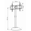 Techly Ica-tr12 Soporte De Pie Para Pantalla Plana 177,8 Cm (70") Soporte Del Panel Plano Y Fijo Negro