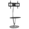 Techly Ica-tr13 Soporte De Pie Para Pantalla Plana 177,8 Cm (70") Soporte Del Panel Plano Y Fijo Negro, Plata