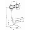 Techly Ica-tr13 Soporte De Pie Para Pantalla Plana 177,8 Cm (70") Soporte Del Panel Plano Y Fijo Negro, Plata