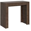 Consola Extensible De Madera Oscura, 8 Plazas, De 42 A 198 Cm Mila