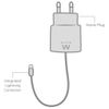 Cargador De Pared Con Conector Apple 2,1 A Ew1213 Ewent