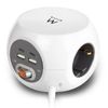 Regleta Ewent Ew3957 3 Tomas+2 Ptos Usb-c+2ptos Usb-a C/interruptor Blanco