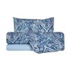 Juego De Sábanas 3 Piezas 100% Algodón Cama Individual Paisley Blu