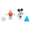 Mickey, 2 Figuras Articuladas De 7,5cm Con Accesorios, Temática Fútbol