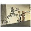 Legendarte - Cuadro Lienzo, Impresión Digital - Banksy En Honor A Una Exposición De Basquiat En Londres - Decoración Pared Cm. 60x80