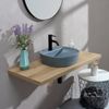 Lavabo Redondo De Cerámica Azul Gris Kiamami Valentina