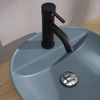 Lavabo Redondo De Cerámica Azul Gris Kiamami Valentina