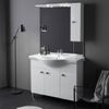 Mueble De Baño De Pie Con Lavabo De Cerámica 105cm Blanco Alto Brillo  Smeraldo