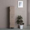 Columna De Baño 150cm 2 Puertas Y 1 Cajón Roble Natural Con Pies Rimini