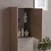 Columna De Baño 150cm 2 Puertas Y 1 Cajón Roble Natural Con Pies Rimini