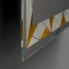 Espejo De Pared 60x80 Con Decoración Satinada En Color Retroiluminada