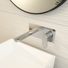 Grifo De Pared Para Lavabo Cromado Con Boca De 18cm.