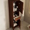 Columna De Baño En Mdf Nogal Estilo Rústico Toscano.