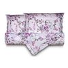 Juego Nórdico 3 Piezas 100% Algodón Cama De 150_160cm  Flores Violeta