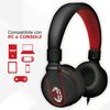 Techmade Tm-ip952-mil Cuffie Cablato A Padiglione Musica E Chiamate Nero Rosso