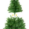 Solagua Árbol De Navidad Artificial Verde Brillo De 120cm 184 Ramas, Árbol De Hoja Espumillón Con Soporte Plástico