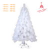 Solagua Árbol De Navidad Artifiicial Pino Hoja De Aguja De 150cm 160 Ramas, Blanco Abeto Artificial Ignífugo Con Hojas De Aguja Y Soporte Metálico, Diámetro 75cm