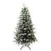 Solagua Árbol De Navidad Artificial Extra Relleno Flocado Con Nieve 120cm 315 Ramas, Pino Abeto Nevado Doble Hoja Con Soporte Metálico, Diámetro 70cm