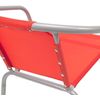 Silla Metal Con Lona Rojo