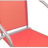 Silla Metal Con Lona Rojo