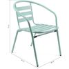 Silla De Aluminio Verde Menta