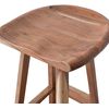 Taburete Alto De Madera Maciza (75 Cm)