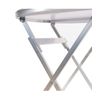 Mesa Camping Aluminio Plegable Marrón Diámetro 60 X  70 Cm