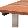 Mesa De Comedor (200 X 100 Cm) Madera Maciza Y Hierro